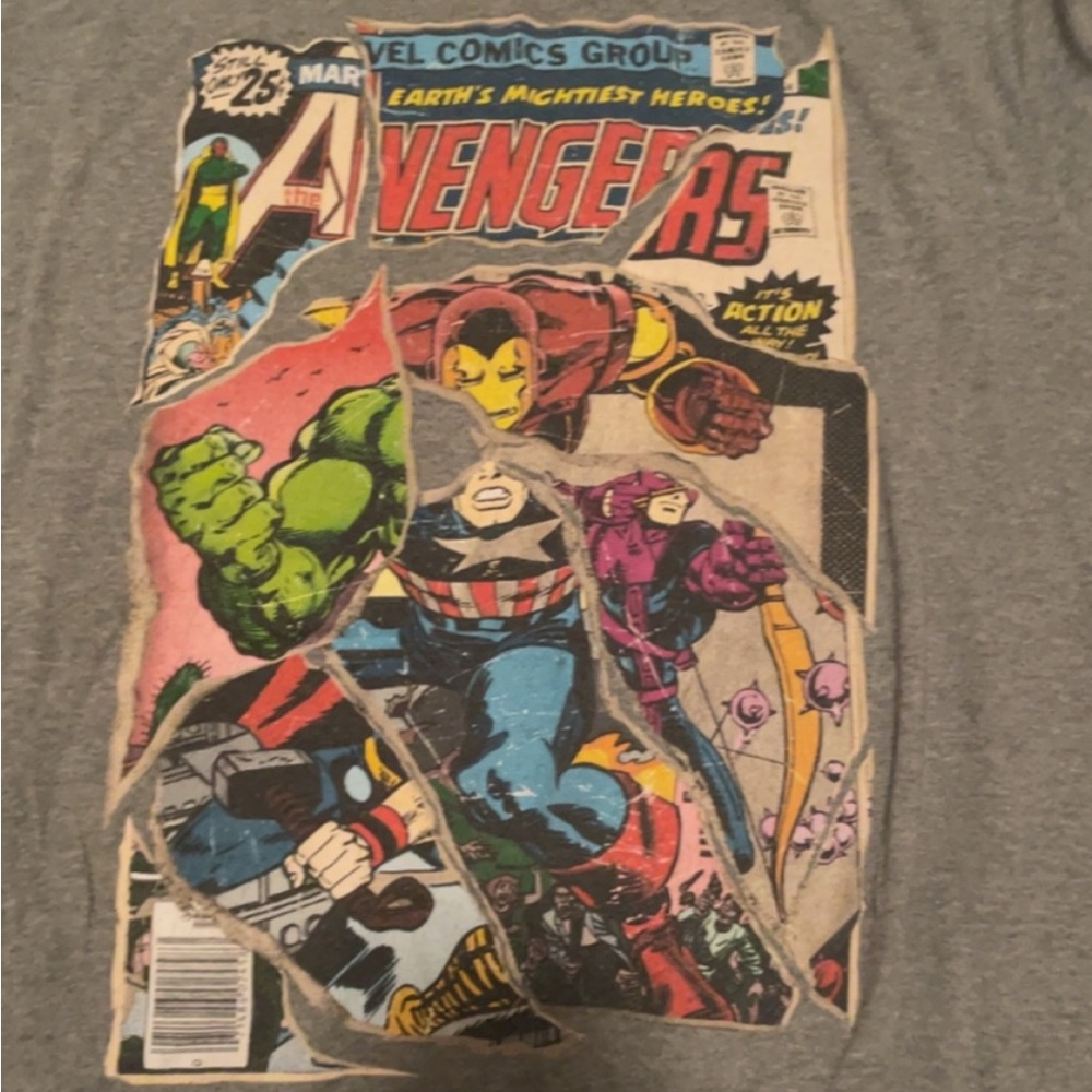 Marvel comic scrap shirt